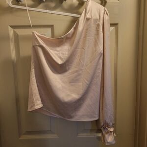 Lena Soft Pink One-Shoulder Top